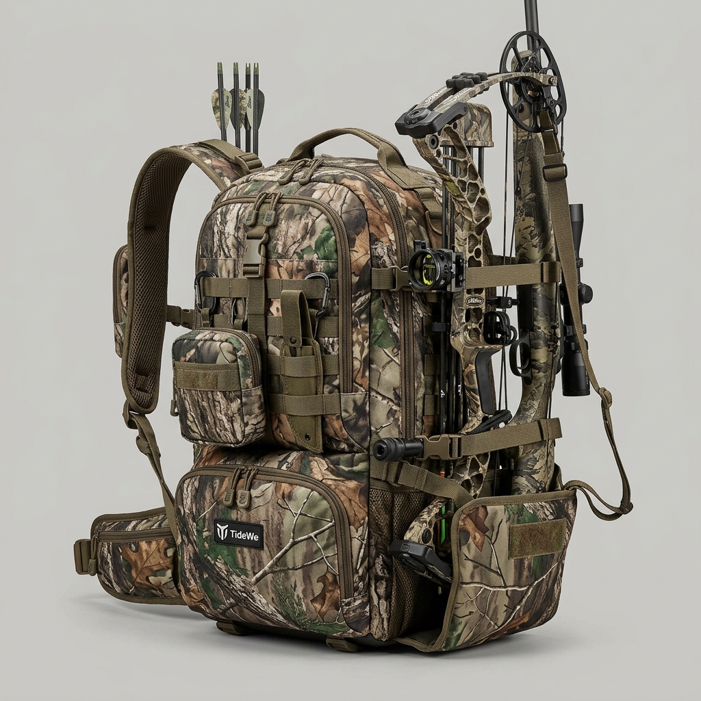 TideWe Hunting Backpack with Bow and Rifle Carrier